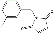 1-[(3-fluorophenyl)methyl]-2,5-dihydro-1H-pyrrole-2,5-dione 구조식 이미지