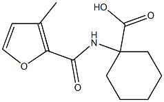 1-[(3-methyl-2-furoyl)amino]cyclohexanecarboxylic acid 구조식 이미지