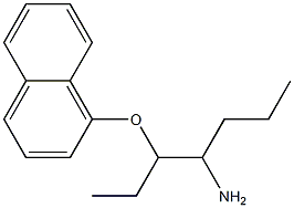 1-[(4-aminoheptan-3-yl)oxy]naphthalene Structure