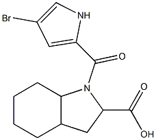 1-[(4-bromo-1H-pyrrol-2-yl)carbonyl]-octahydro-1H-indole-2-carboxylic acid 구조식 이미지