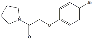 1-[(4-bromophenoxy)acetyl]pyrrolidine Structure