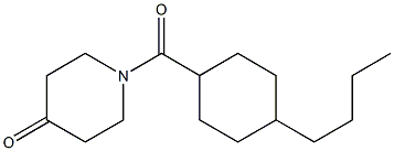 1-[(4-butylcyclohexyl)carbonyl]piperidin-4-one Structure