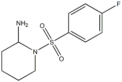 1-[(4-fluorobenzene)sulfonyl]piperidin-2-amine 구조식 이미지