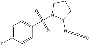 1-[(4-fluorophenyl)sulfonyl]-2-isocyanatopyrrolidine Structure