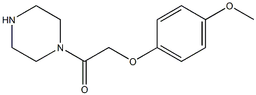 1-[(4-methoxyphenoxy)acetyl]piperazine Structure