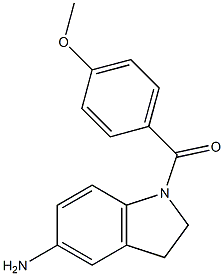 1-[(4-methoxyphenyl)carbonyl]-2,3-dihydro-1H-indol-5-amine 구조식 이미지
