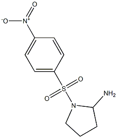 1-[(4-nitrobenzene)sulfonyl]pyrrolidin-2-amine Structure