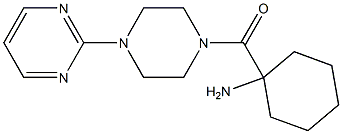 1-[(4-pyrimidin-2-ylpiperazin-1-yl)carbonyl]cyclohexanamine Structure