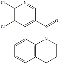 1-[(5,6-dichloropyridin-3-yl)carbonyl]-1,2,3,4-tetrahydroquinoline 구조식 이미지