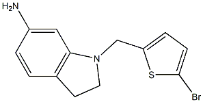 1-[(5-bromothiophen-2-yl)methyl]-2,3-dihydro-1H-indol-6-amine 구조식 이미지