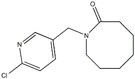 1-[(6-chloropyridin-3-yl)methyl]azocan-2-one Structure