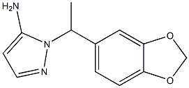 1-[1-(1,3-benzodioxol-5-yl)ethyl]-1H-pyrazol-5-amine 구조식 이미지