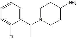 1-[1-(2-chlorophenyl)ethyl]piperidin-4-amine Structure