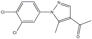 1-[1-(3,4-dichlorophenyl)-5-methyl-1H-pyrazol-4-yl]ethan-1-one 구조식 이미지