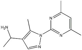 1-[1-(4,6-dimethylpyrimidin-2-yl)-5-methyl-1H-pyrazol-4-yl]ethan-1-amine Structure