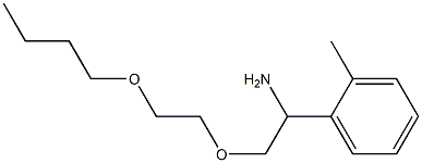 1-[1-amino-2-(2-butoxyethoxy)ethyl]-2-methylbenzene 구조식 이미지
