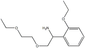 1-[1-amino-2-(2-ethoxyethoxy)ethyl]-2-ethoxybenzene Structure