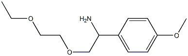 1-[1-amino-2-(2-ethoxyethoxy)ethyl]-4-methoxybenzene Structure