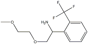 1-[1-amino-2-(2-methoxyethoxy)ethyl]-2-(trifluoromethyl)benzene 구조식 이미지