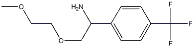 1-[1-amino-2-(2-methoxyethoxy)ethyl]-4-(trifluoromethyl)benzene 구조식 이미지