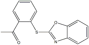 1-[2-(1,3-benzoxazol-2-ylsulfanyl)phenyl]ethan-1-one Structure