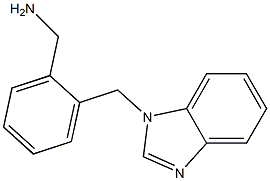 1-[2-(1H-benzimidazol-1-ylmethyl)phenyl]methanamine Structure