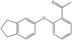 1-[2-(2,3-dihydro-1H-inden-5-yloxy)phenyl]ethan-1-one Structure