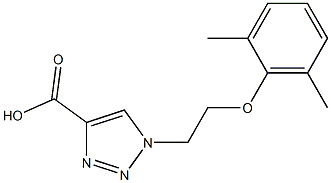 1-[2-(2,6-dimethylphenoxy)ethyl]-1H-1,2,3-triazole-4-carboxylic acid Structure