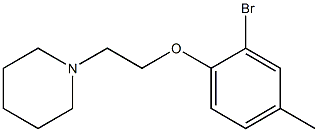 1-[2-(2-bromo-4-methylphenoxy)ethyl]piperidine 구조식 이미지