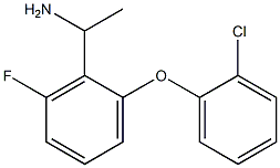 1-[2-(2-chlorophenoxy)-6-fluorophenyl]ethan-1-amine 구조식 이미지