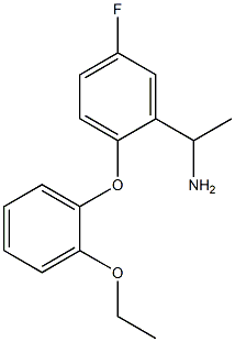 1-[2-(2-ethoxyphenoxy)-5-fluorophenyl]ethan-1-amine 구조식 이미지