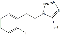 1-[2-(2-fluorophenyl)ethyl]-1H-1,2,3,4-tetrazole-5-thiol 구조식 이미지