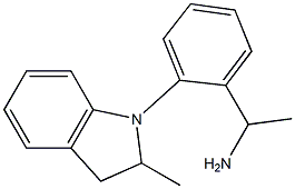 1-[2-(2-methyl-2,3-dihydro-1H-indol-1-yl)phenyl]ethan-1-amine 구조식 이미지