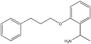 1-[2-(3-phenylpropoxy)phenyl]ethan-1-amine 구조식 이미지