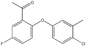 1-[2-(4-chloro-3-methylphenoxy)-5-fluorophenyl]ethan-1-one Structure