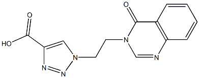 1-[2-(4-oxo-3,4-dihydroquinazolin-3-yl)ethyl]-1H-1,2,3-triazole-4-carboxylic acid 구조식 이미지