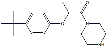 1-[2-(4-tert-butylphenoxy)propanoyl]piperazine 구조식 이미지