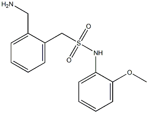 1-[2-(aminomethyl)phenyl]-N-(2-methoxyphenyl)methanesulfonamide Structure