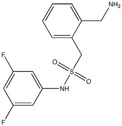 1-[2-(aminomethyl)phenyl]-N-(3,5-difluorophenyl)methanesulfonamide 구조식 이미지