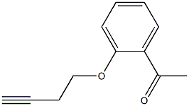 1-[2-(but-3-ynyloxy)phenyl]ethanone 구조식 이미지