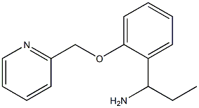 1-[2-(pyridin-2-ylmethoxy)phenyl]propan-1-amine Structure