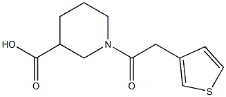 1-[2-(thiophen-3-yl)acetyl]piperidine-3-carboxylic acid Structure