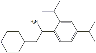 1-[2,4-bis(propan-2-yl)phenyl]-2-cyclohexylethan-1-amine 구조식 이미지