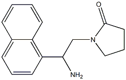 1-[2-amino-2-(1-naphthyl)ethyl]pyrrolidin-2-one Structure