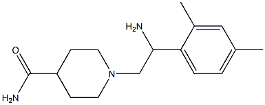 1-[2-amino-2-(2,4-dimethylphenyl)ethyl]piperidine-4-carboxamide 구조식 이미지