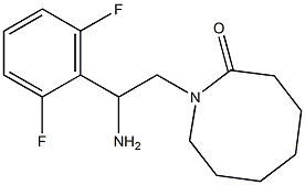 1-[2-amino-2-(2,6-difluorophenyl)ethyl]azocan-2-one 구조식 이미지