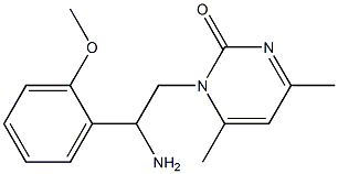 1-[2-amino-2-(2-methoxyphenyl)ethyl]-4,6-dimethylpyrimidin-2(1H)-one Structure