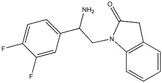 1-[2-amino-2-(3,4-difluorophenyl)ethyl]-2,3-dihydro-1H-indol-2-one 구조식 이미지