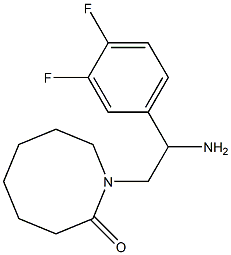 1-[2-amino-2-(3,4-difluorophenyl)ethyl]azocan-2-one 구조식 이미지
