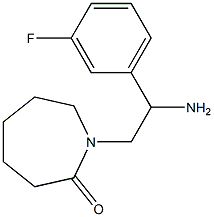 1-[2-amino-2-(3-fluorophenyl)ethyl]azepan-2-one Structure